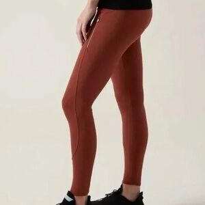 Athleta Leggings - Rainier Tight Rust Orange